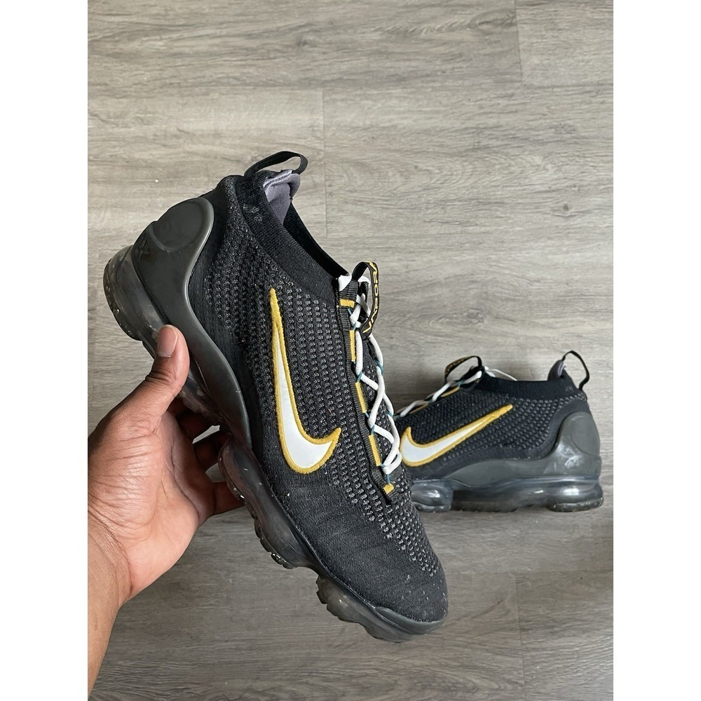Size 14- Nike Air VaporMax 2021 FK Black/University Gold Men's DH4086-001